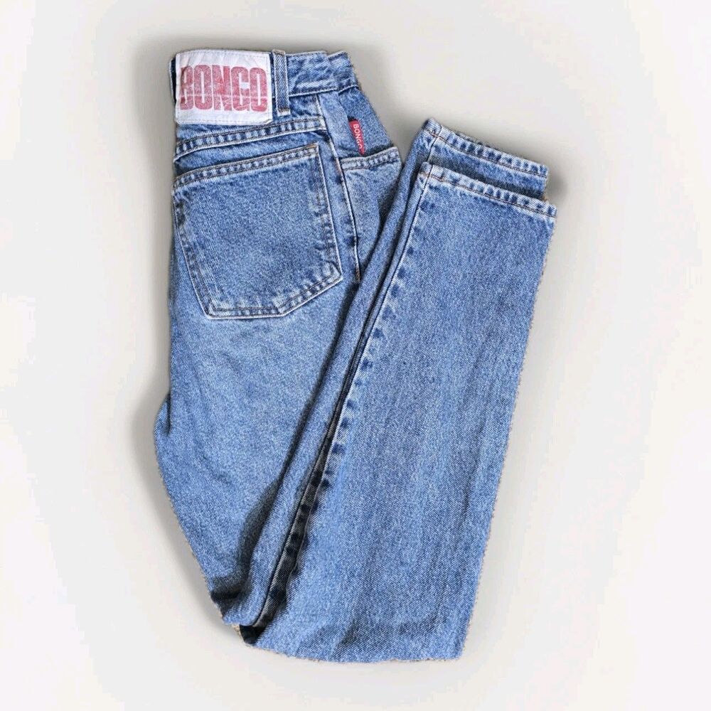 Vintage 90s Bongo by Gene Montesano High Waist Mom Jeans Made USA 5 Actual 24x29